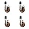 Service Caster 4 Inch 316SS High Temp Glass Filled Nylon 1-7/8 Inch Stem Caster Lck Brake, 2PK SS316TTLEX20S414-GFNSHT-2-S-2-178 - alternate 2